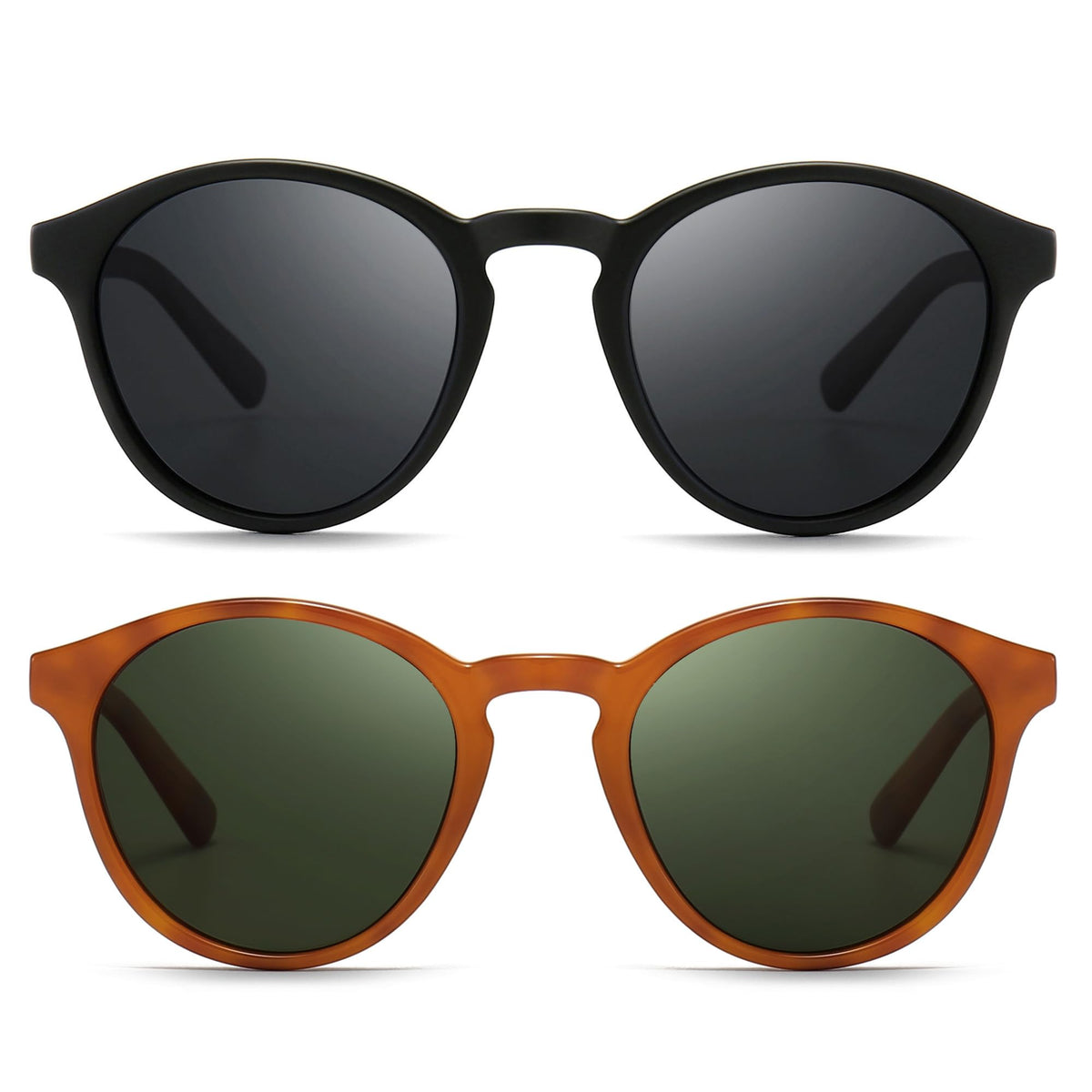 SUNGAIT Women's Classic Vintage Round Polarized Sunglasses Retro Style UV400 SGT166