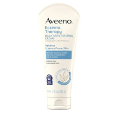 Aveeno Eczema Therapy Daily Moisturizing Body Cream for Sensitive Skin, Soothing Eczema Relief Cream, Colloidal Oatmeal & Ceramide for Dry & Itchy Skin, Steroid- & Fragrance-Free
