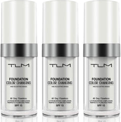 2 Pack Concealer Cover,Flawless Colour Changing Foundation Makeup Base Nude Face Liquid Cover Concealer