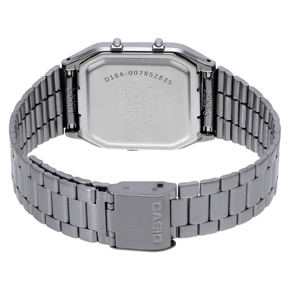 Casio Mens Quartz Watch Grey / White