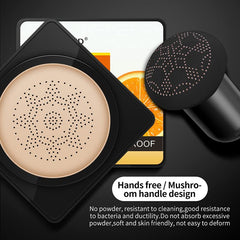 L'ANGOLO Vitamin C Beauty Cream 20g, Invisible Pore Concealer, Natural Makeup, Moisturizing and Light Texture, Long-Lasting, Mushroom Handle Design, Radiant Skin