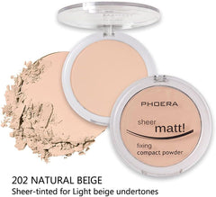 NLLNT Pressed Powder Foundation, Long-lasting Waterproof Concealer, Hydrating Powder Face Makeup