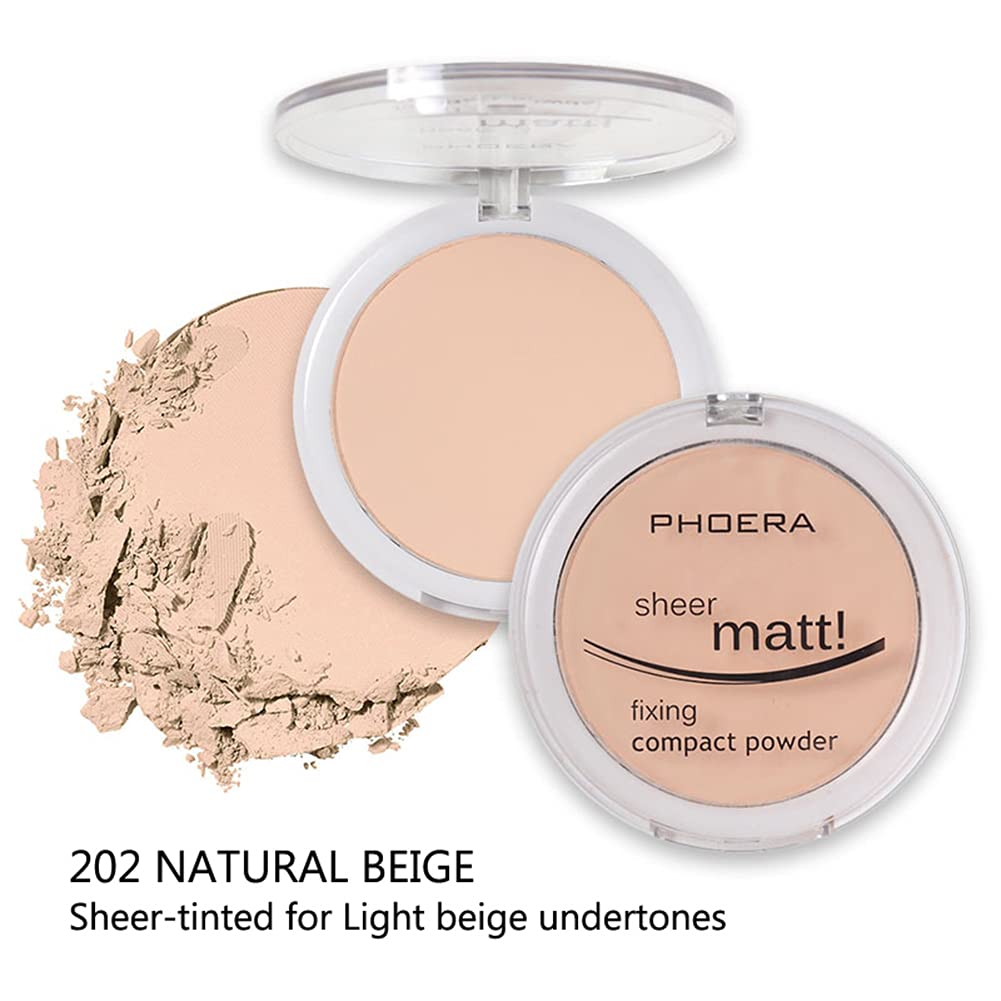 NLLNT Pressed Powder Foundation, Long-lasting Waterproof Concealer, Hydrating Powder Face Makeup