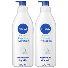 NIVEA Express Hydration Body Lotion, Sea Minerals, Normal & Dry Skin, 400Ml, Pack Of 2