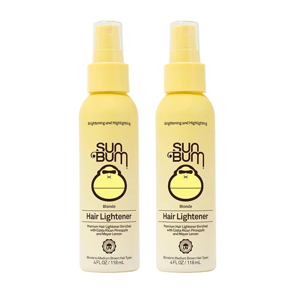 Sun Bum Blonde Hair Lightener - Vegan, Paraben, Gluten and Cruelty-Free Color Enhancing Brightener for Blondes, 2 Pack