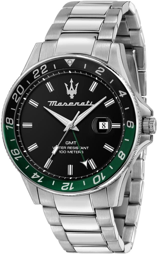Maserati Men's Watch, SFIDA Collection, in Steel - R8853140005, Silver, 44mm, Bracelet, Silver, 44mm, Bracelet