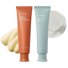 AYUNCHE Salon Finish Duo – Bonding Repair & Curl Control | Enrich Bonding Care Leave-In Cream & Airy Veil Hair Curl Cream | Anti-Frizz & Hydrating Treatment for Dry & Damaged Hair