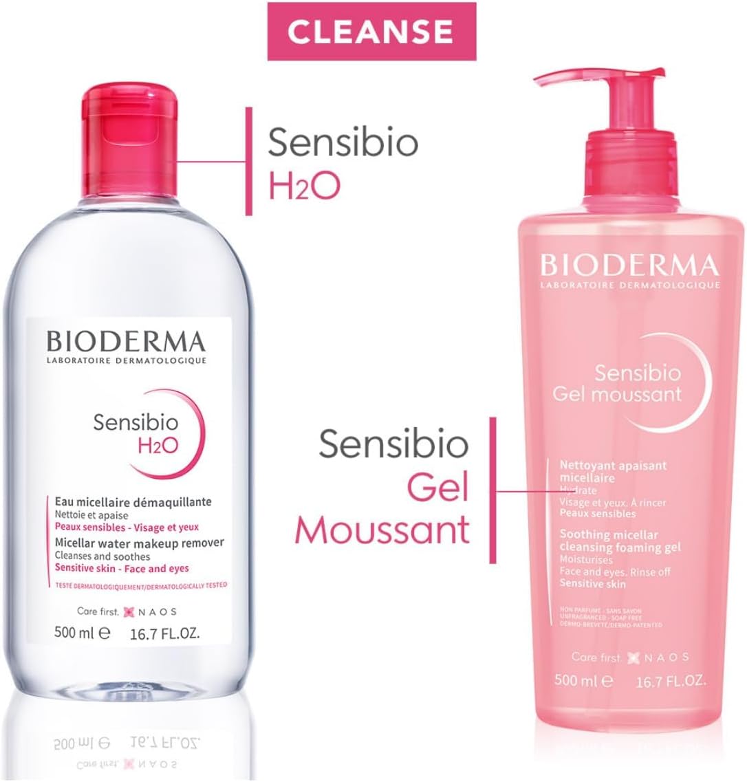 Bioderma Sensibio H2O Make-Up Removing Micellar Water - Sensitive Skin, 500ml