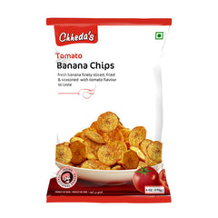 Chheda's Tomato Banana Chips, 170 gm | Authentic Snacks | Fresh Banana Chips seasoned with Tomato Flavour