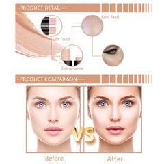 Highlighter Stick, Concealer Sticks Highlighting Powder Creamy Silver Gold Shimmer Bronzer Highlighter Makeup for Face Repairing Flawles(#1)