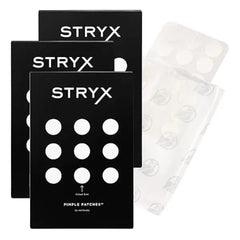 Stryx Hydrocolloid Acne Pimple Patches for Men, 3 Pack Great for Breakouts, Zits, Blemishes, Whiteheads, & Reducing Redness Designed for Men’s Larger Pores Ultra Thin, Invisible Application