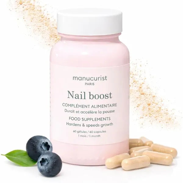 Manucurist Nail Boost Supplements Nail Strengthener for Weak Nails with Biotin & Vitamins Healthy Growth & Repair