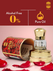 Ajmal ROSE GOLD Attar | Floral & Fruity Fragrance | Unisex Non-Alcoholic | Long Lasting Attar Men & Women - 5 ML