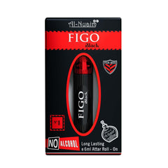Al-Nuaim Figo Black Alcohol Free Attar Roll On for Men - 6ml | Exquisite & Long Lasting Fragrance