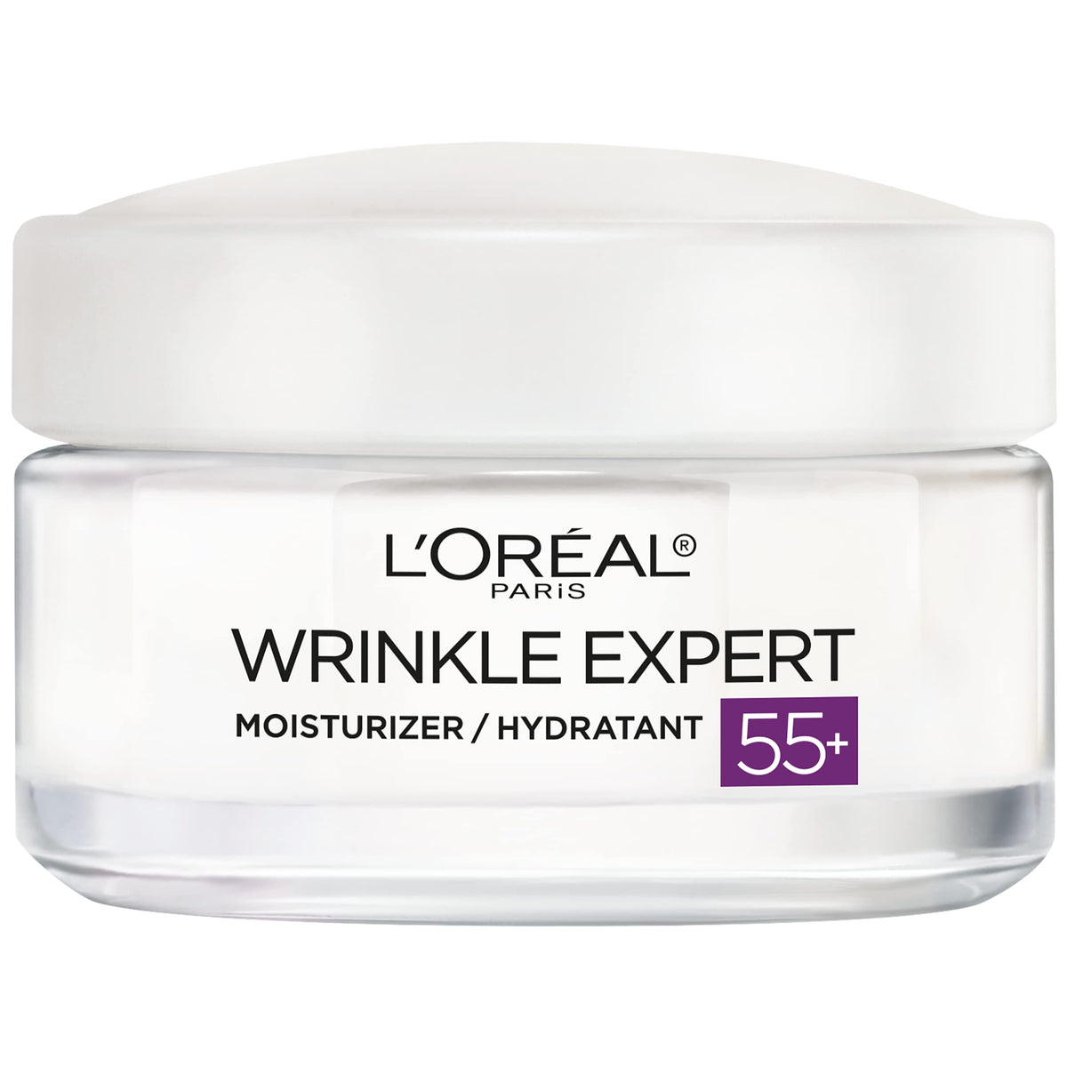 L’Oréal Paris L'Oreal Skincare Wrinkle Expert 55+ Anti-Aging Face Moisturizer with Calcium, Non-Greasy, Suitable for Sensitive Skin, 1.7 fl. oz.