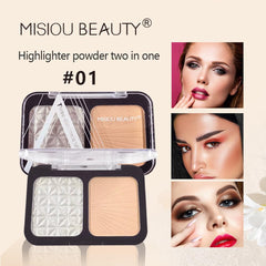 LaPalo Makeup Palette-Permanent Concaler Set 3D Contour Highlighter Compact Repair-Brightening, Moisturizing, Waterproof, Oil Control, Finishing Powder, 2.17oz (color #01)