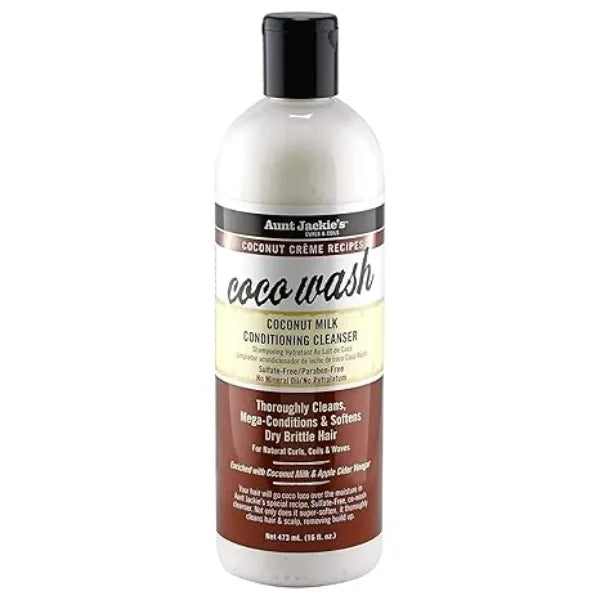 Aunt Jackie's Coconut Coco Wash Coconut Milk Conditioning Cleanser, 12 Oz