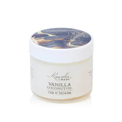 Kuumba Made Botanically Infused Vanilla Coconut Oil, Organic Daily Moisturizer for Skin & Nourishing Hair Mask, 2 Oz