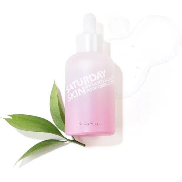 Saturday Skin 4% Glycolic Acid Pore Serum – AHA Treatment for Texture, Pores & Oil Control
