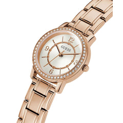GUESS Melody Collection Analog White Dial Women's Watch-GW0468L3, White