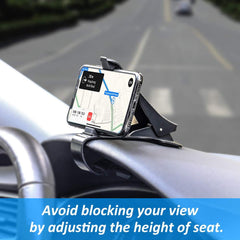 Showtop Car Phone Holder Dashboard Cellphone Mount Mobile Clip Stand HUD Non-Slip Cell Phone Holder Design for Smart phone(3.0-6.5inch)