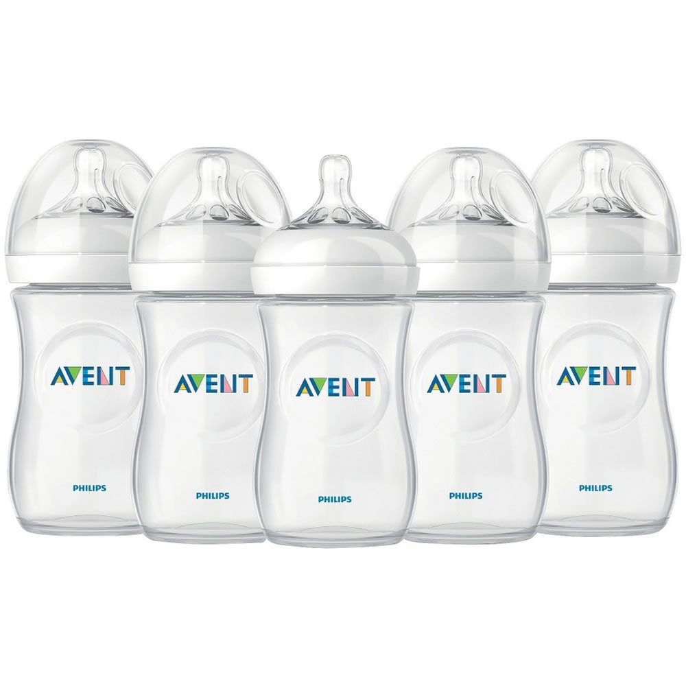 Philips AVENT Baby Boy's Avent Natural 9 Oz. Bottle 5 Pack One Size Multi