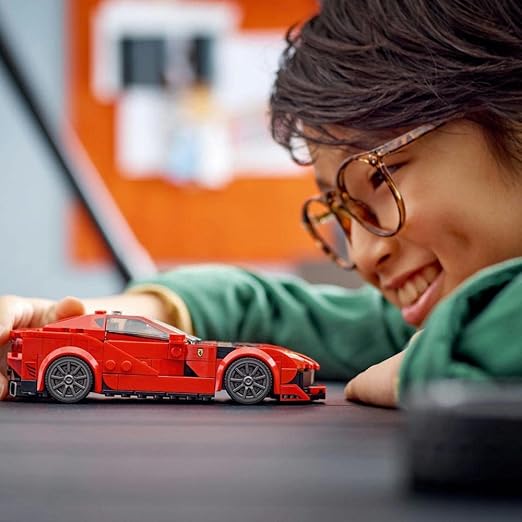 LEGO 76914 Speed Champions Ferrari 812 Competizione, Sports Car Toy Model Building Kit for Kids, Boys & Girls, 2023 Series, Collectible Race Vehicle Set