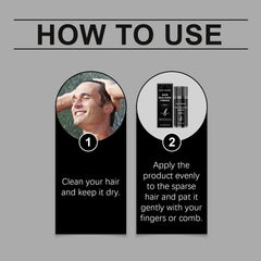 Keratin Hair Building Fibers, Black Hair Powder for Thinning Hair, Salon-Grade Thickening Fibers for Women & Men, Natural-Looking Coverage