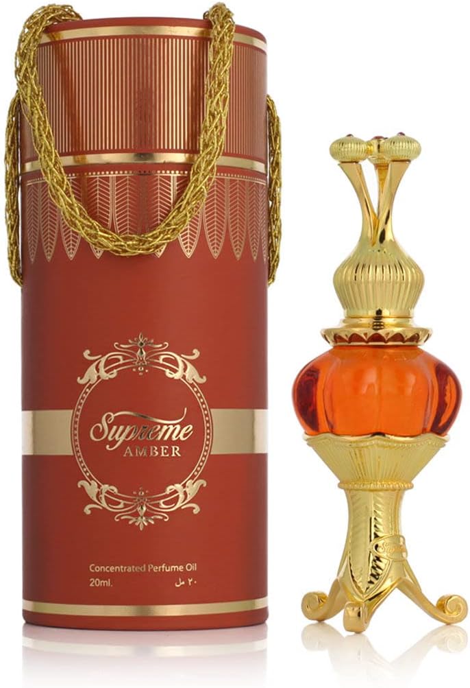 Afnan BAIT AL BAKHOOR Supreme Amber Perfume Oil for Unisex, 20 ml