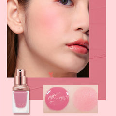 NOVOLAN Liquid Blush 15ml Cream Blush Wet Makeup Sweet Cheeks Blush Matte Pot Blusher, Natural Color Liquid Blush Long-Lasting Matte Silky Delicate Rouge Beauty Makeup (#01)