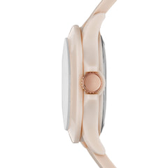 Skechers Women's Rosencrans Mid Quartz Plastic and Silicone Casual Sports Watch - Blush