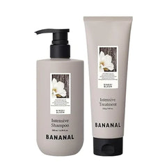 BANANAL Intensive Repair Shampoo & Treatment Set Protein Complex + Biotin + Peptides Strengthening Hair & Scalp Care for Damaged or Thinning Hair Paraben/Silicone-Free Korean Hair Care Duo