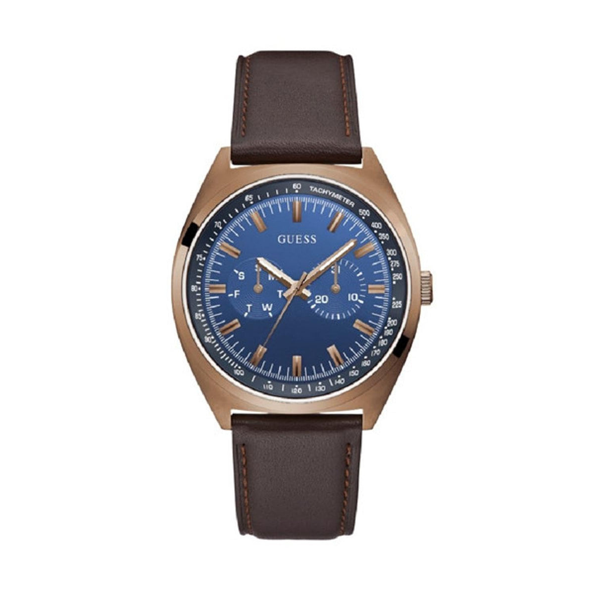 GUESS Gents Watch Yellow Gold Case Quartz