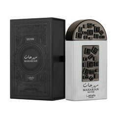 Lattafa Perfumes Maharjan Silver Eau de Parfum Spray for Unisex - 3.4 Ounce
