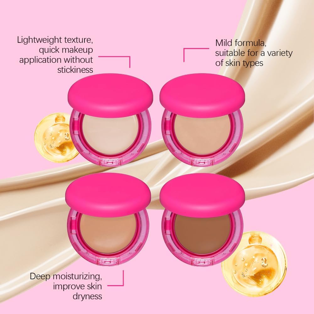 Peptide Bounce Foundation - Peptide Bounce Balm Foundation, For Mature Skin, All Skin Types– Vegan, Natural, Medium Buildable Coverage, Blur Fine Lines, Smooths Texture (Medium)