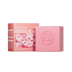 KORNTEEN Rose Flower Essential Oil Soap, 100g, Multi-Purpose, Rich Lather, Deep Cleanse, Refreshing, Oil Control, Silky Smooth