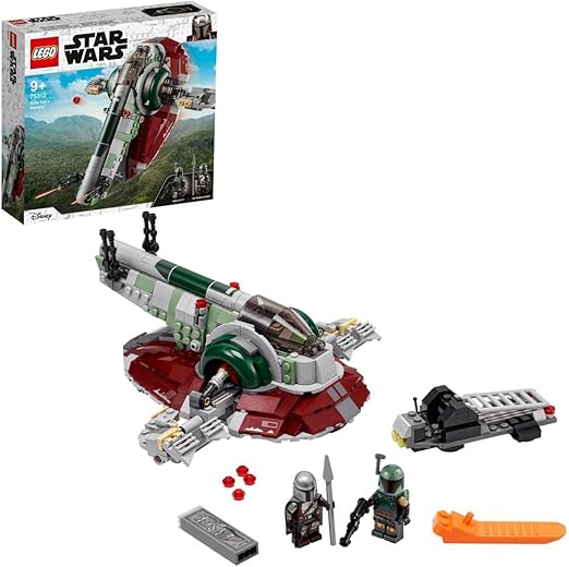 LEGO Star Wars Boba Fett’s Starship 75312 Building Kit (593 Pieces)