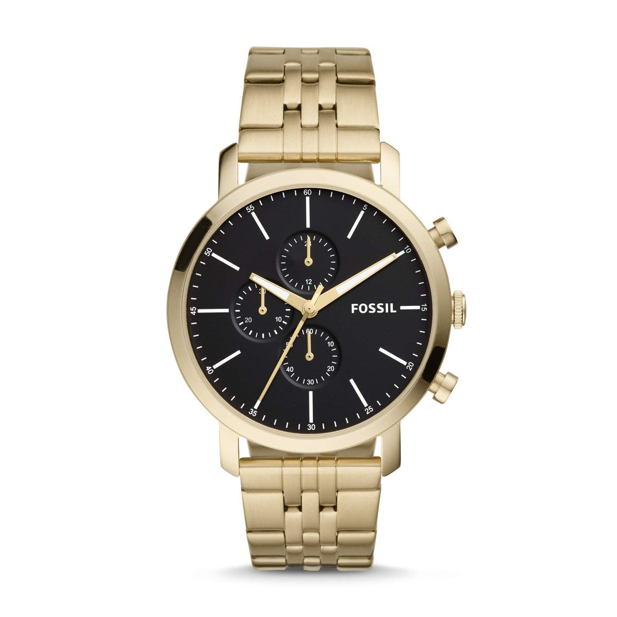 Fossil Luther Chronograph Gold-Tone Stainless Steel Watch BQ2329