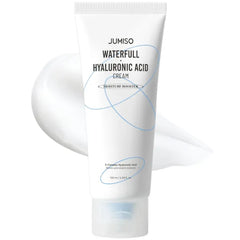 JUMISO Waterfull Hyaluronic Cream - Korean Face Moisturizer with 3-Complex Hyaluronic Acid 5 Microbiome Deep Hydration Sebum Control - Vegan Fragrance-Free All Skin Types, 3.38 oz.