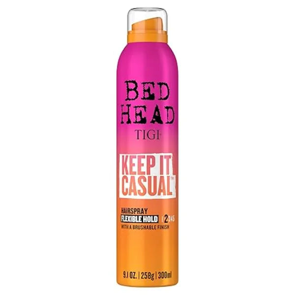 TIGI Bed Head Keep It Casual Hair Spray, Flexible Hold with Brushable Finish for Frizz and Static Control, 9.1 oz