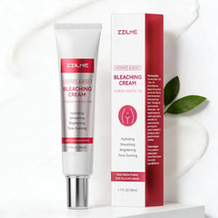 ZZILME Intimate Brightening Body Cream for Women, Hydrating Underarms and Bikini Line with Niacinamide, Vitamin C and Aloe,Moisturizer for Knees, Inner Thighs, and Sensitive Skin,1.70 fl oz