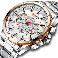 CURREN 8363 Fashion Men Watches With Stainless Steel Top Brand Luxury SportQuartz Men Watch