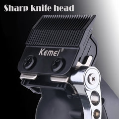 Kemei km 2296 Professional Cordless Hair Clippers for Men, Rechargeable Hair/Beard Trimmers with Base, Adjustable Haircut Machine for Stylists and Barbers Grooming Kit