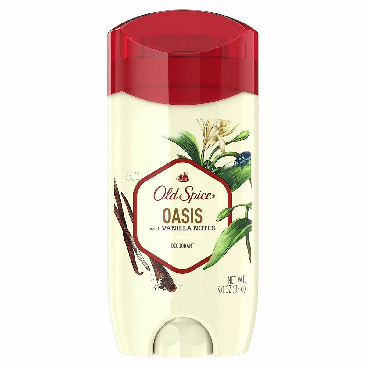 Old Spice Men's Deodorant, Naturally Inspired Vanilla, 3 oz (Pack of 1)