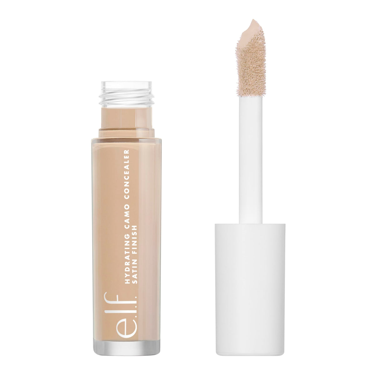 e.l.f. Hydrating Camo Concealer, Satin Finish, Conceals, Corrects & Highlights, Medium Sand, 0.203 Fl Oz (6mL)