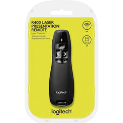 Logitech R400 Wireless Laser Presentation Remote - Black