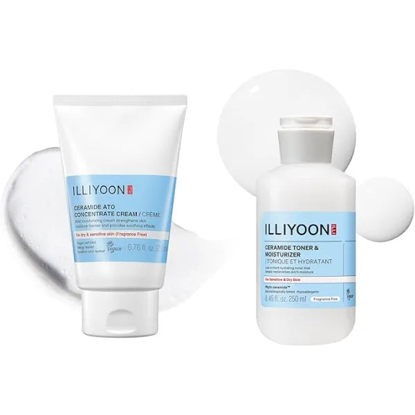 Illiyoon Ceramide ATO Cream 6.76 Fl Oz with Ceramide ATO Milky Toner