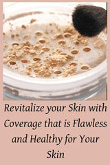 Ageless Derma Mineral Face Powder Makeup. Natural Full Coverage Loose Foundation with Vitamin and Green Tea. Made in USA
