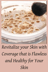 Ageless Derma Mineral Face Powder Foundation Makeup. Natural Full Coverage Loose Foundation with Vitamin and Green Tea. Made in USA