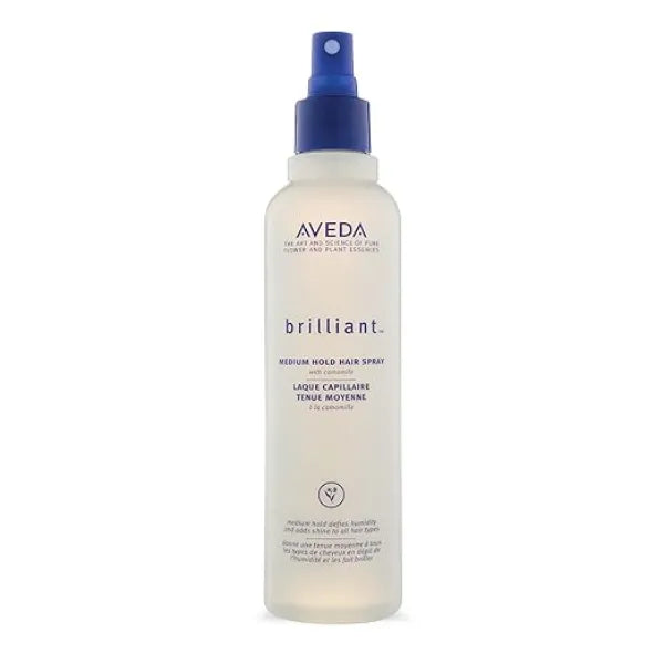 Aveda Brilliant Medium Hold Hair Spray Non Aerosol Spray Anti Humidity Adds Shine for All Hair Types, 8.5 Fl Oz